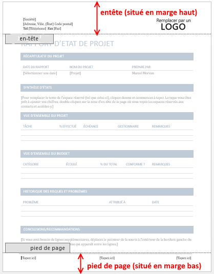 EXCEL - PERSONNALISER EN-TÊTE ET PIED DE PAGE (+ Dupliquer sur les