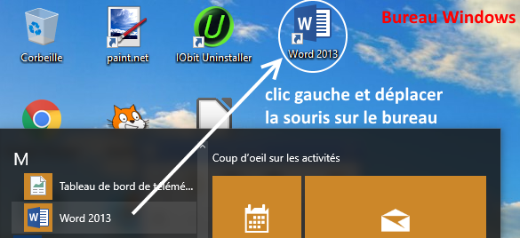 Inicie o Microsoft Office 2013 na área de trabalho do Windows