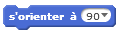 s'orienter à 90°