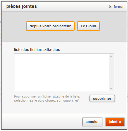 webmail orange ajout de pièce jointe