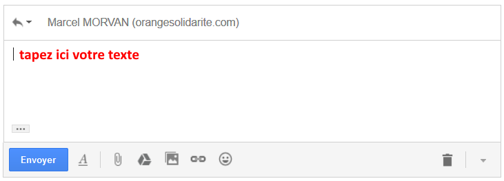 Gmail boite de réponse