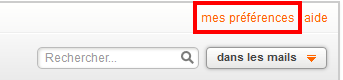 cliquez sur mes preferences
