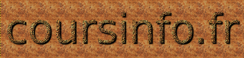 Gimp creation du logo coursinfo.fr