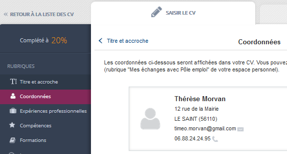 comment créer un CV en ligne sur Pôle emploi
