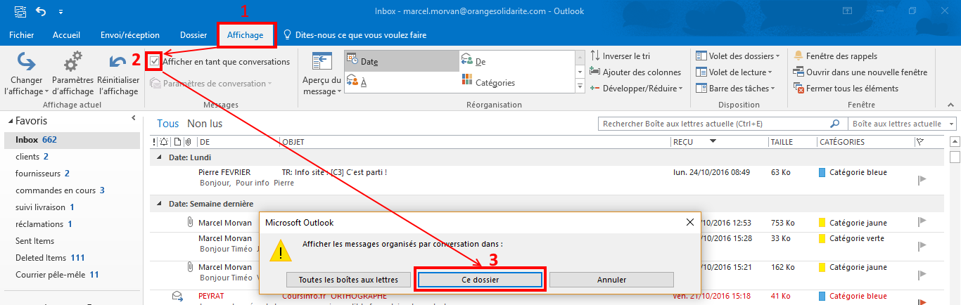 tutoriel Outlook