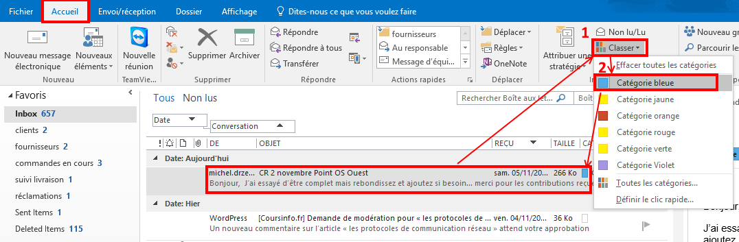 comment utiliser Outlook