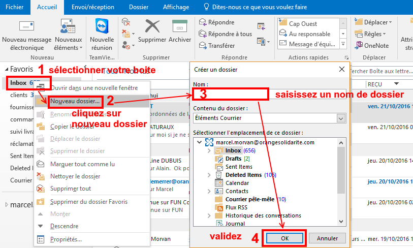 comment utiliser Outlook