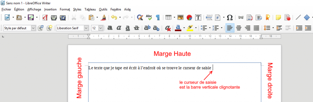 comment rédiger un document Writer