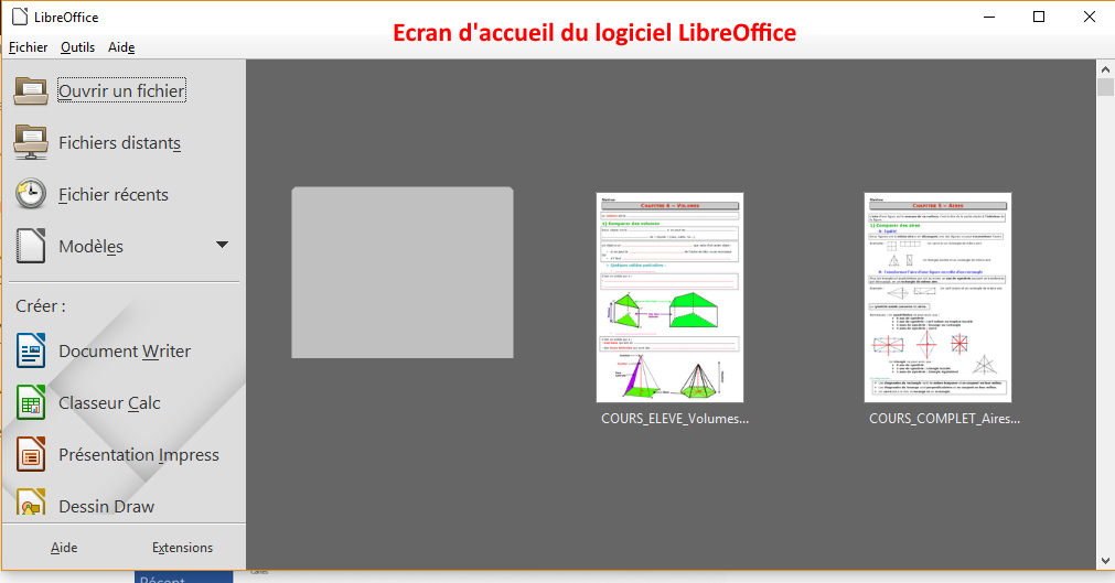 comment rédiger un document avec LibreOffice