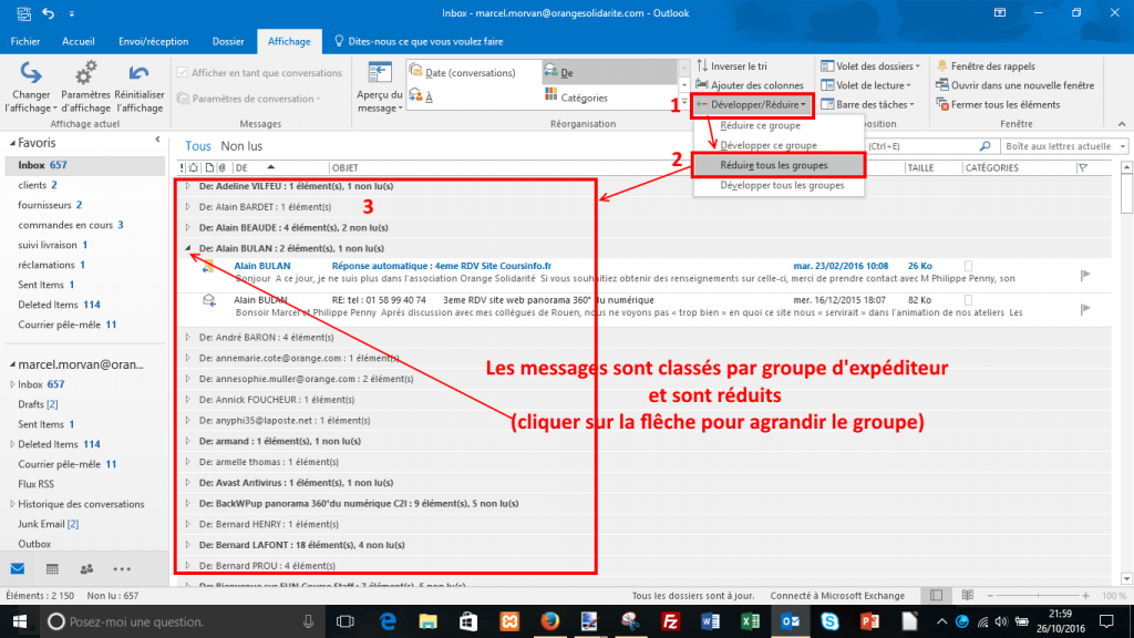 tutoriel Outlook