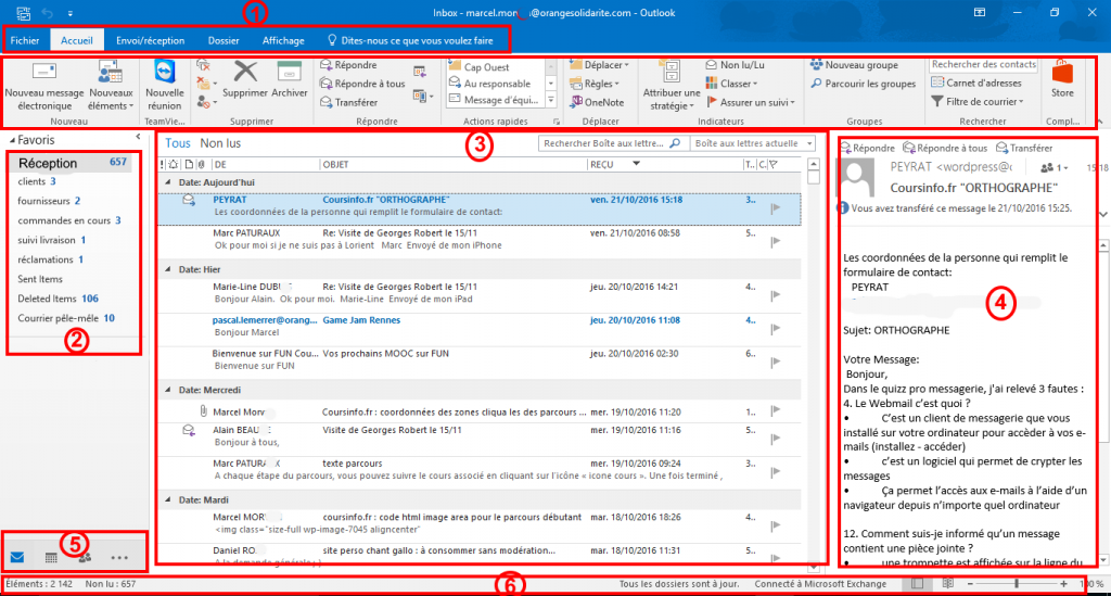 comment utiliser Outlook