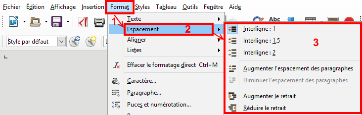 comment rédiger un document Writer