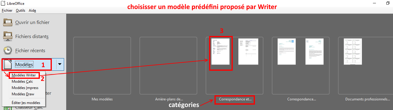 comment rédiger un document Writer