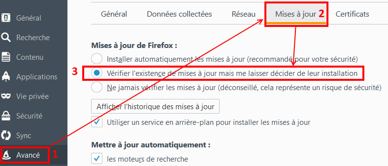 Comment paramétrer le navigateur Firefox ?