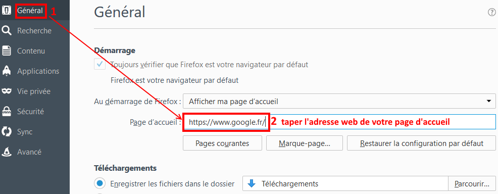 Comment paramétrer le navigateur Firefox ?