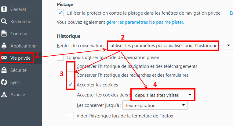 Comment paramétrer le navigateur Firefox ?