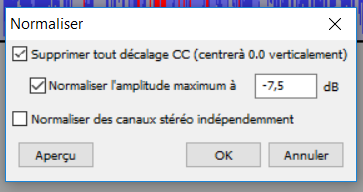 normaliser le son