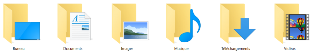 les dossiers windows