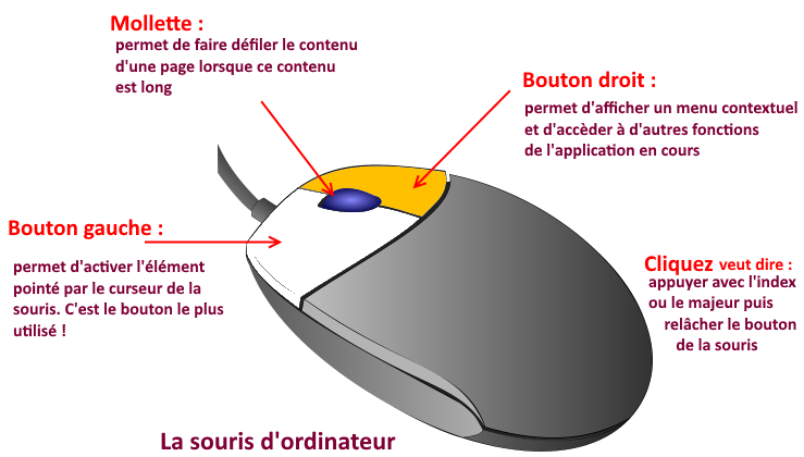 synthèse sur la souris d'ordinateur