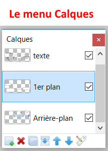 le menu calques de paint.net