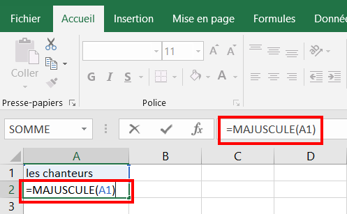 référence relative Excel